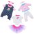 3 Sets Baby Doll Clothes for 14-18 Inch Dolls, 16 Inch Baby Doll Clothes Dresses and Accessories Outfits for New Born 15 Inch Baby Dolls(No Doll)