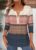 Modlily Multi Color Striped Tuck Stitch Long Sleeve T Shirt – XXL
