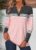 Modlily Pink Geometric Print Curved Hem Long Sleeve T Shirt – XXL