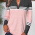 Modlily Black Geometric Print Curved Hem Long Sleeve T Shirt – XXL