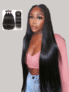 UNice Hair 3 Bundles Peruvian Straight Hair Weft With HD Closure