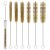 7pcs Brass Tube Brushes Bottle Brush Wire Tube Brushes,Long Wire Cleanling Brushes,Tube Cleaning Lab Brushes Straw Cleaner Brush Wire Bottle Brush Pip