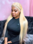 UNice Hair 613 Blonde 4PCS Straight Hair Bundles With 13×4 Inches Lace Frontal