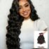 UNice 4Pcs Natural Wave Remy Human Hair Weaves