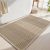 AMOAMI Waffle Bath-Mat, Super Absorbent Bath Mats for Bathroom, Boho Bathroom Rugs Non Slip Washable, Ultra Soft Bath Mat with Tassels Bath Rugs for F