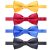 AUSKY 4 Packs Adjustable Pre-tied Bow Tie for Infant baby boys Toddler Child Kids in Different style color