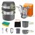 AUTOPkio Camping Cooking Set, Outdoor Camping Pans Pots and Stove – Non Stick Folding Cookware Kit for BBQ Picnic Hiking Backpacking Travel 1-2 Person