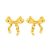 BLISI Gold Bow Earrings Silver 925 Sterling Silver Post Bow Stud Earrings Gold Dangle Bow Earrings Gold and Silver Bow Earrings for Women Hypoallergen