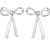 BLISI Gold Bow Earrings Silver 925 Sterling Silver Post Bow Stud Earrings Gold Dangle Bow Earrings Gold and Silver Bow Earrings for Women Hypoallergen