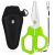 Booms Fishing S04 Fishing Scissors for Braided Line, 6.1″ Fishing Line Cutter Saltwater and Freshwater, Multifunctional Fishing Serrated Shears with B