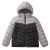 Boys Girls Toddlers Lightweight Hooded Puffer Jacket Kids Winter Coat Warm Comfy Outerwear Grey/Black 4-5T