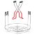 Canning Rack with Heat Resistant Silicone Handles,Stainless Steel Canning Jar Rack Canner Rack Canning Rack Canning Tongs for Regular Mouth Ball Jars,