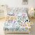 Cat Sheets Set: Floral Cat Bedding Set Full/Queen Size for Girls Teens Women Bedroom Flower Bed – 1 Flat Sheet, 1 Fitted Sheet, 2 Pillowcases Animals