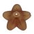 Chocolate Frosted Transparent Acrylic Flower Beads