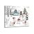 Christmas Canvas Wall Art Decor: Cute&Sweet Snowman Pictures Prints – Winter Decorations Paintings Posters Artwork – Indoor Farmhouse Framed Hanging 1