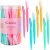 Colovis 80 Eyebrow Razor, Dermaplaning Tool Face Razors for Women and Men with Protective Cover, Multipurpose Facial Eyebrow Soft Hair Removal Disposa