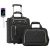 Coolife Luggage Carry On Luggage Underseat Luggage Suitcase Softside Wheeled Luggage Lightweight Rolling Travel Bag Underseater (Black, Carry-On 16-In