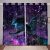 Dragon Window Drapes Purple Nebula Window Curtains Mysterious Outer Space Window Treatments Trippy Window Drapes for Kids Boys Girls Teens, Safari Wil