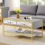 DWVO Coffee Table for Living Room, Storage Coffee Table with Mirrored,Coffee Table with Storage,Living Room Coffee Table for Home Office, Silver Grey/