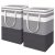 DZOMK 2-Pack Large Laundry Basket,75L Collapsible Large Laundry Baskets with Easy Carry Handles Freestanding Waterproof Clothes Hamper Storage Basket