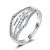 Fidget Anxiety Bead Spinner Ring – Silver Adjustable Anti Bead Ring for Women,Relief relaxed Rings with Spinner Beads Jewelry Gift for Men (B01)