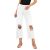FQFGGYD Women’s Ripped Jeans Trendy High Waisted Flare Wide Leg Pants Cropped Jeans Stretchy Denim Pant Straight Leg Jeans White