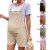 FQFGGYD Women’s Rompers Sleeveless Cotton Loose Button Adjustable Baggy Overalls Maternity Shorts Jumpsuits with Pockets