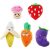 Fruits and Vegetables Squeaky Dog Toys for Small Dogs (5-Pack)