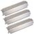 GasSaf Grill Heat Plate Replacement for Charbroil, Thermos, Centro, Costco Kirkland, 3-Pcs 15 inch Stainless Steel Tent Shield Plate Deflector, BBQ Bu