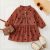 Girl’s Casual Children’s Clothing, Autumn Collar Dress For Baby Girl’s Autumn Long-sleeved Love Print Dress