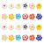 GOMAKERER 12Pcs 12 Style Animals Theme Food Grade Eco-Friendly Silicone Focal Beads, Chewing Beads For Teethers, DIY Nursing Necklaces Making, Mixed Color, 22-32×24-32.5×9-13.5mm, Hole: 1.8-2.5mm, 1pc/style