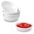 Guyuyii Sauce Bowls Set – 1.2 oz 6 Pack White Ceramic Dipping Bowls for Parties, Dinners, Family Gatherings – Perfect for Holding Sauces, Serving Cond