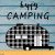 Happy Camping Fabric by The Yard Camper Decorative Waterproof Outdoor Fabric RV Camping Upholstery Fabric for Chairs Camper Accessories for Travel Tra