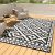 HAUSHOF 5’X8′ Outdoor Rug Waterproof, Thickened Outdoor Plastic Straw Rug, Reversible Patio Rug with 4 Rug Stakes, Outdoor Carpet Mat for RV Trip, Cam