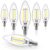 Hizashi Candelabra LED Light Bulbs 40 Watt Equivalent, E12 Base Chandelier Light Bulbs 5000K Daylight, Dimmable LED Candelabra Bulbs, B10, 90+CRI, 4W,