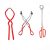 Home Canning Kit Canning, Jar Lifter, Jar Wrench, Lid Lifter, Tongs,Canning Kit (Red 3Set)
