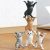 Kawaii Cats Pen Holder Cute Cartoon Cat Doll Action Figures Headphones Sundries Storage Home Decor Tabletop Figurine Model Gift