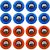 KETIEE 16PCS Mini Shuffleboard Pucks Equipment Rollers Set, Shuffleboard Rollers Replacement Curling Accessories Free Sliding Bead Home Game for Famil