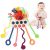 KETIEE Montessori Toys for 1 Year Old Sensory Toys for Babies 12-18 Months, Pull String Activity Toy Travel Toys Early Development Toys Fine Motor Ski