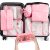 KPX Packing Cubes for Travel, Travel Luggage Packing Organizers, Travel Accessories Large Toiletries Bag for Clothes Shoes Cosmetics Toiletries 8Set-P