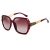 LECKIRUT Oversized Sunglasses for Women Polarized UV Protection Classic Fashion Ladies Shades Black Frame Gray Lens L8-red Frame/Red Lens