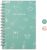 Lined Spiral Notebook College Ruled A5 Journal Book for Note Taking, 160 Pages Writing Journal for Office and Home School Supplies 5.8×8.2 inch – Gree