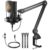 MAONO USB Condenser Microphone-Studio Mic with Shock Mount, Boom Arm, Software, Mute, Gain Knob, Volume Control for Streaming, Recording, Singing, Pod