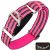 Martingale Dog Collars Reflective Nylon Dog Collar with No Buckle Adjustable Training No Slip Dog Collar (Large,Pink) P L