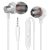 MAS CARNEY WI7 Wired Headphones – Comfortable In-ear Earphones Wired for Stereo Sound, Universal 3.5mm In Ear Earbuds with Mic – Compatible with Samsu