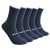 Men’s 5 Pack Solid Cotton Crew Socks Lightweight for Office Business Casual Dress Socks Large Navy Blue