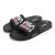 Mens Slides Sandals, NASA Sports Fan Sandals, Athletic Sandals 8.5 Black