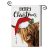 Merry Christmas Cow Garden Flag: Highland Cow with Santa Hat Premium Burlap Yard Flag 12×18 Inch Double Sided – Red Holly Farmhouse House Outdoor Deco