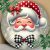 Merry Christmas Santa Claus Metal Sign 7.8×7.8″ – Door, Wall, Home, Garage & Garden Decor | Holiday Decoration