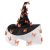 MGupzao Halloween Witch Hat – Halloween Decor for Women, Witches hats With Butterfly Halloween Party Costume Accessory Orange